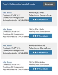 Example Online Search Results