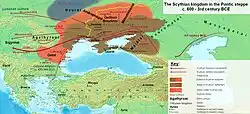 The Scythian Empire in the Pontic Steppe, c. 500 BCE