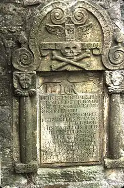 tombstone in Scotland