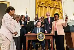 Signature of Juneteenth National Independence Day Act