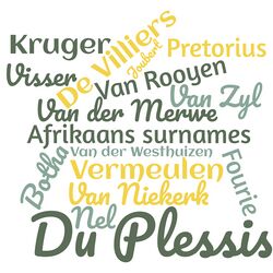 Afrikaans surnames