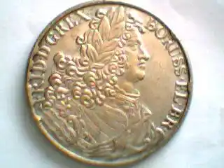 old coin with Friedrich I, King of Prussia
