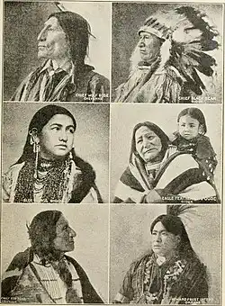 Picture of Sioux, Cheyenne, Arapahoe, Omaha and Winnebago people on "History of Nebraska from the earliest explorations of the trans-Mississippi region"