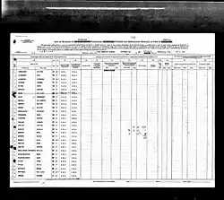 Manifest of in-bound passengers from Los Angeles to Honolulu, 1939