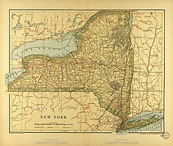 New York State historical map