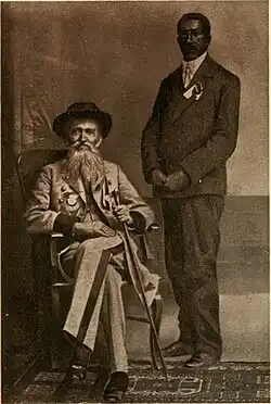 Image of Rev. James Battle Avirett and John "Black Hawk" Jackson, from the book " A history of the Laurel brigade, originally the Ashby cavalry of the Army of northern Virginia and Chew's battery", 1907