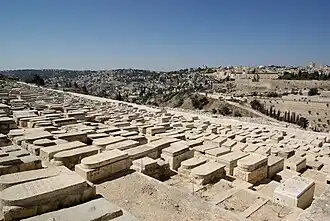 Mount of Olives Cemetery in Jerusalem, Israel