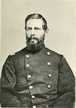 Picture of lieutenant colonel Joseph Messer Clough, from the book "History of the Eighteenth New Hampshire Volunteers, 1864-5", 1904