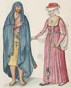 Irish man and woman, 16th century
