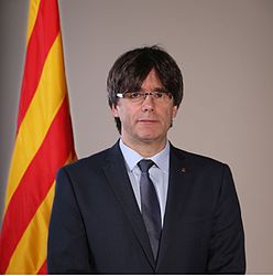 Carles Puigdemont, the President of the Generalitat de Catalunya from 2016 to 2017.