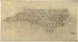 Base map of North Carolina
