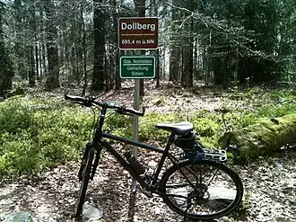 Dollberg Mountain hiking area in Saarland