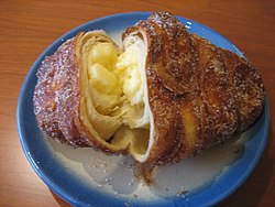 Xuixo, a typical Catalan pastry from Girona.
