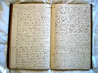 handwritten diary