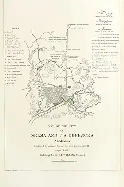 Page of History of the Campaign of Mobile; including the co-operative operations of Gen. Wilson's Cavalry in Alabama ... With maps and illustrations, 1867 .