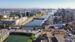Dublin aerial view