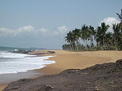 A beach in Ghana
