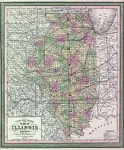 State of Illinois map
