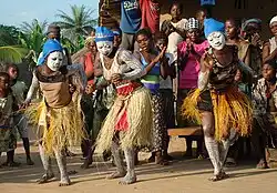 Cultural dance in Freetown Sierra Leone