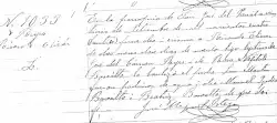 Baptismal record of the Chilean writer Pablo Neruda. 1904