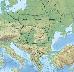 The Slavic migrations into Europe in the sixth and seventh centuries CE