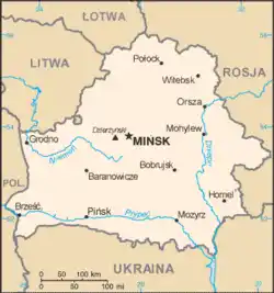 Map of Belarus