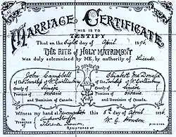 marriage certificate