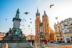 Adam Mickiewicz monument Krakow