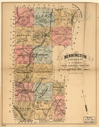 Bennington County, Vt. to accompany Child's Gazetteer and Directory 1880 - Map of Vermont