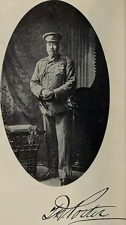 Photo of Col. Thomas William Porter on the book "Transactions of the Royal Society of New Zealand". 1920