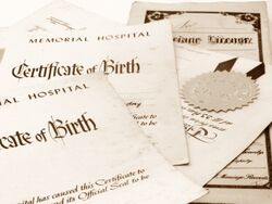 Birth certificates and marriage licenses