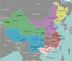 China regions map