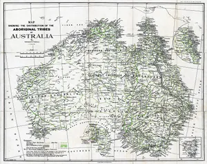 Norman Tindale Map of Aboriginal Australia 1940