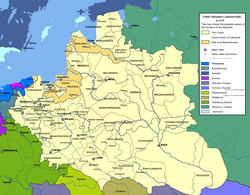 The Polish-Lithuanian Commonwealth at its height in the early-seventeenth century