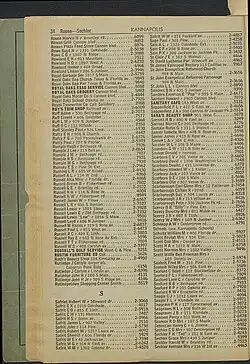 Telephone Directory, Kannapolis-China Grove, NC. 1952.