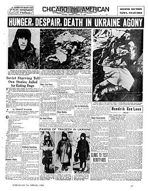 Holodomor was an intentional famine that killed millions of Ukrainians during Ukraine's Russification.
