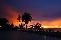 sunset in Guam
