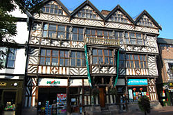 Ancient High House, Stafford. Completed in 1595, is the largest timber framed town house in England.