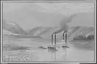 The Ohio River near Wheeling, West Virginia