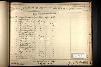 Henry Curlhair (1832-1914) Civil War draft registration