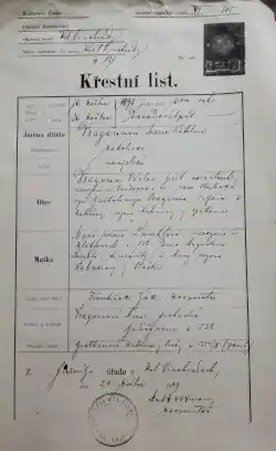 Baptism record