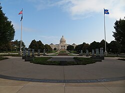 Minnesota World War II Veterans Memorial, Minnesota State Capitol, Saint Paul, Minnesota.