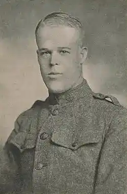 Portrait of Joseph Brown Bowen, from Rhode Island, a 1917 graduate of the Yale School of Forestry. Second Lieutenant, A.S., U.S.A. 148th Aero Squadron.
