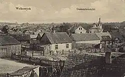 Image of the Vaŭkavysk church. 1916