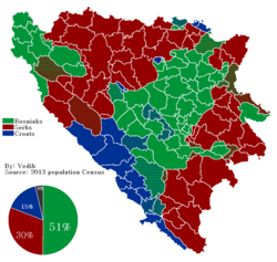 Bosnia and Herzegowina ethnic map