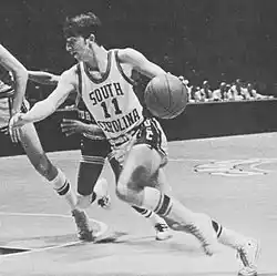 USC basketball player John Roche from the 1971 Garnet and Black yearbook.