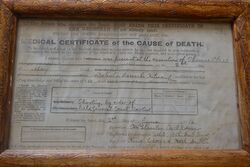 Death certificate of Thomas James Clarke
