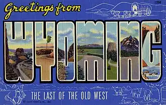 Wyoming postcard
