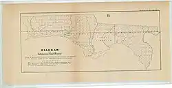 Diagram of the Tallahassee Land District Florida.