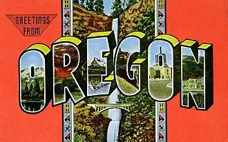 Oregon postcard